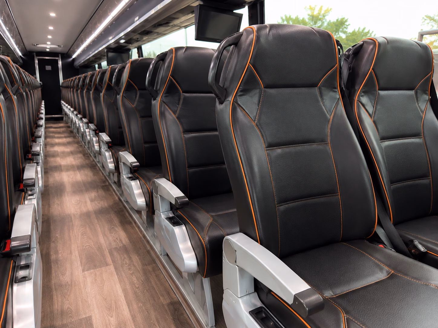 trenton charter bus interior