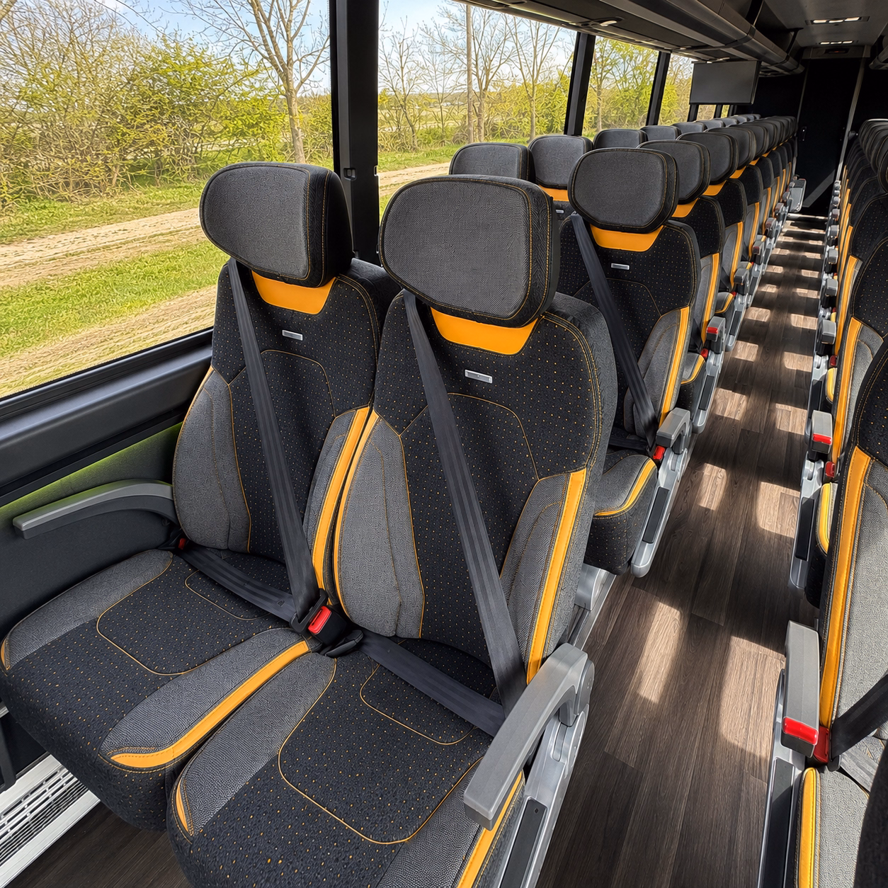 trenton employee transportation onboard seating